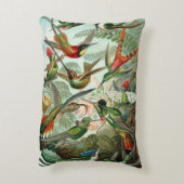 Hummingbirds by Ernst Haeckel, Birds Trees アクセントクッション (裏面(縦))