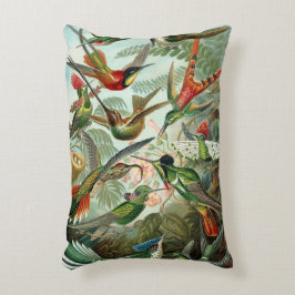 Hummingbirds by Ernst Haeckel, Birds Trees アクセントクッション