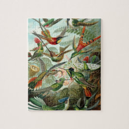 Hummingbirds by Ernst Haeckel, Birds Trees ジグソーパズル
