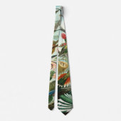 Hummingbirds by Ernst Haeckel, Birds Trees ネクタイ (裏面)