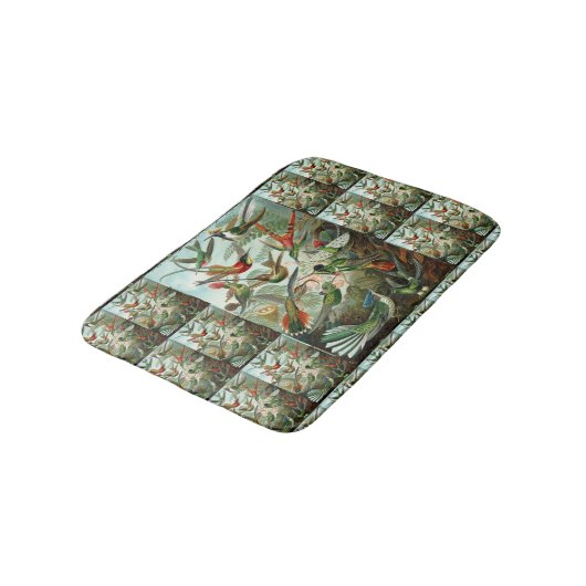Hummingbirds by Ernst Haeckel, Birds Trees バスマット (アングル)