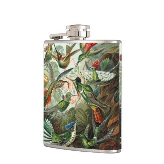 Hummingbirds by Ernst Haeckel, Birds Trees フラスク (左)
