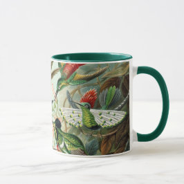 Hummingbirds by Ernst Haeckel, Birds Trees マグカップ