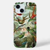 Hummingbirds by Ernst Haeckel, Birds Trees Case-Mate iPhoneケース (裏面)