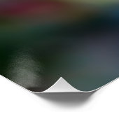 Hummingbirds Fuchsia Flowers Iridescent Dance ポスター (コーナー)