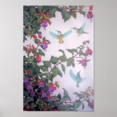 Hummingbirds in Spring ポスター (正面)