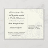 Hummingbirds n Swirls – 日付ポストカードを保存 案内ポストカード (裏面)