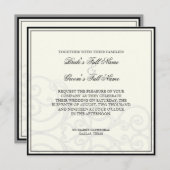 Hummingbirds n Swirls -結婚式招待状 招待状 (正面/裏面)