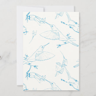 Hummingbirds Pattern セーブザデート