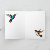 Hummingbirds Thank You カード (内部)