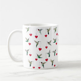 Hummingbirds Valentine's Day コーヒーマグカップ