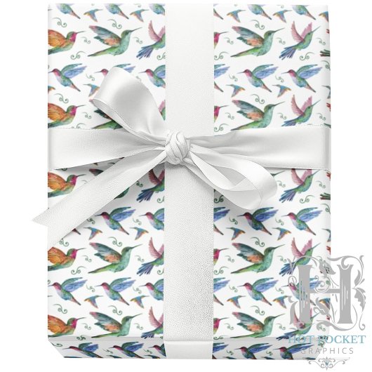 Hummingbirds Wrapping Paper ラッピングペーパー