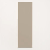 Hummus Beige、ライトブラウンニュートラル無地のカラー ヨガマット (正面)