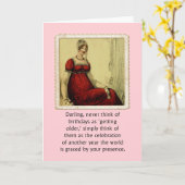 Humorバースデー・カードのヴィンテージのAckermanの女性 カード (黄色い花)