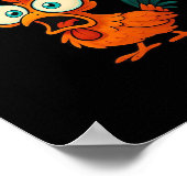 Humor Funny Crow F-Caw-F Gothic ポスター (角)