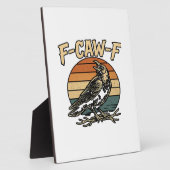 Humor Gothic F Caw F Funny Crow Creative Style フォトプラーク (側面)