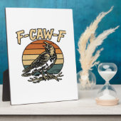 Humor Gothic F Caw F Funny Crow Creative Style フォトプラーク (側面)