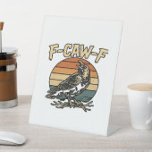 Humor Gothic F Caw F Funny Crow Creative Style 台座サイン (インサイチュ)