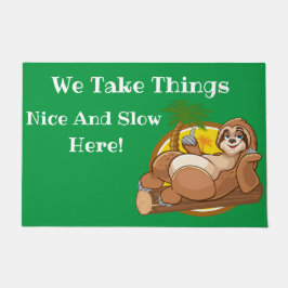 Humor Sloth  ドアマット