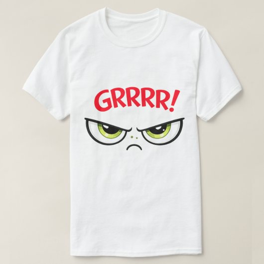  Humor The Green Sour Funny Grape Grrrrrrr Tシャツ (デザイン正面)