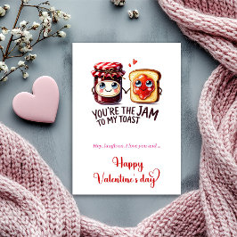 Humor Valentine Card with Silly Fruit Characters シーズンカード