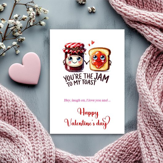Humor Valentine Card with Silly Fruit Characters シーズンカード