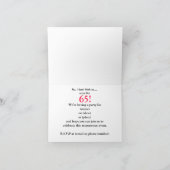 Humorous 65th Birthday Invitation 招待状 (内部)