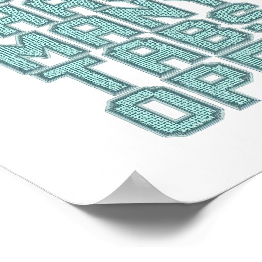 Humorous Anxiety and Overthinking Saying ポスター (角)