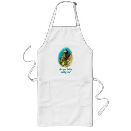 Humorous apron- Are You Puffin Kidding Me? ロングエプロン