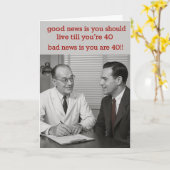 Humorous Birthday card カード (黄色い花)