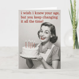 Humorous Birthday card カード