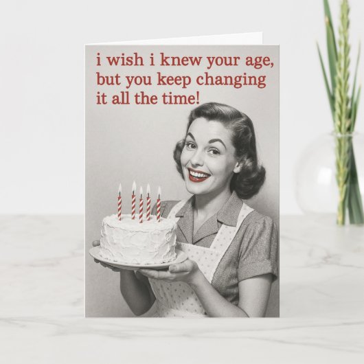 Humorous Birthday card カード (正面)