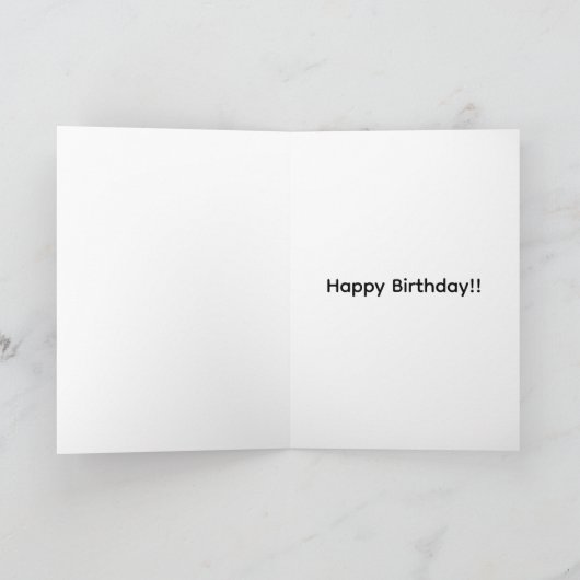Humorous Birthday Card カード (内部)