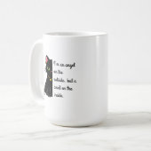 humorous black cat mugs コーヒーマグカップ (正面左)