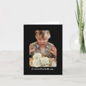 Humorous Cauliflower changing  to Pizza カード (正面)