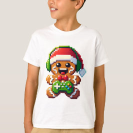 Humorous Christmas Gamer Gingerbread Holiday Gift  Tシャツ