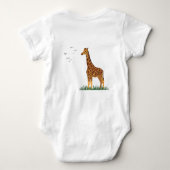 Humorous Coffee and Adulting Text Graphic ベビーボディスーツ (裏面)