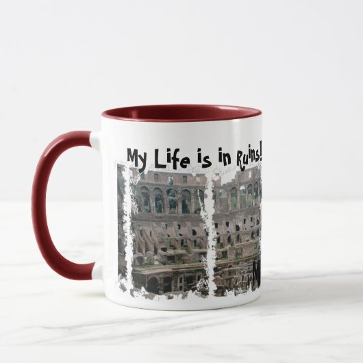 Humorous coffee mug マグカップ (左)