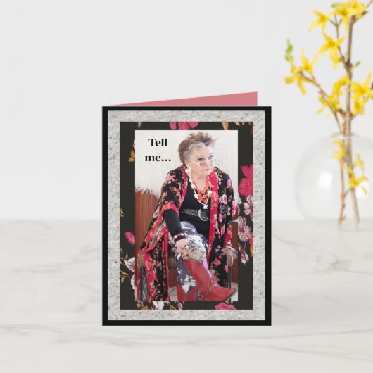 Humorous "Cookie" definition カード (黄色い花)