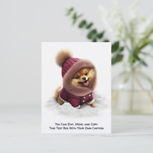 Humorous Customizable Any Occasion Postcard ポストカード (スタンド正面)