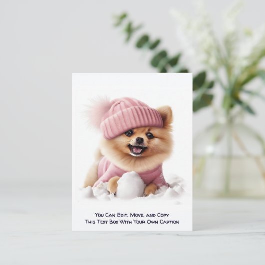 Humorous Customizable Any Occasion Postcard ポストカード (スタンド正面)