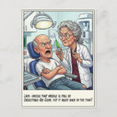 Humorous Dentist Office Cartoon ポストカード (正面)