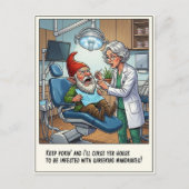 Humorous Dentist Office Cartoon ポストカード (正面)