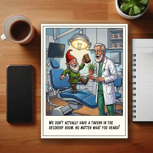 Humorous Dentist Office Cartoon ポストカード