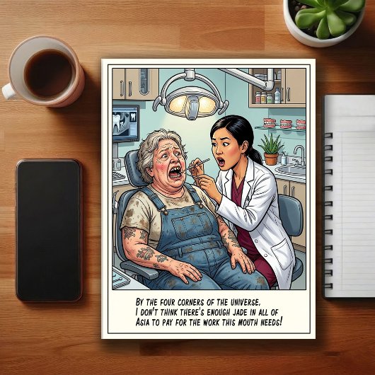 Humorous Dentist Office Cartoon ポストカード