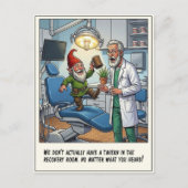 Humorous Dentist Office Cartoon ポストカード (正面)