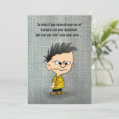 Humorous Get Well laxative joke カード (スタンド正面)