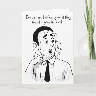 Humorous get well wish カード