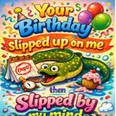 Humorous get well wish カード