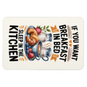 Humorous Gift for Home & Breakfast Lovers マグネット (横)